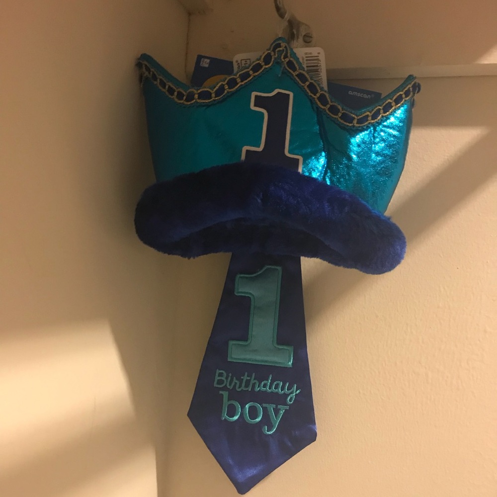1st birthday accessories for baby boy Prince theme